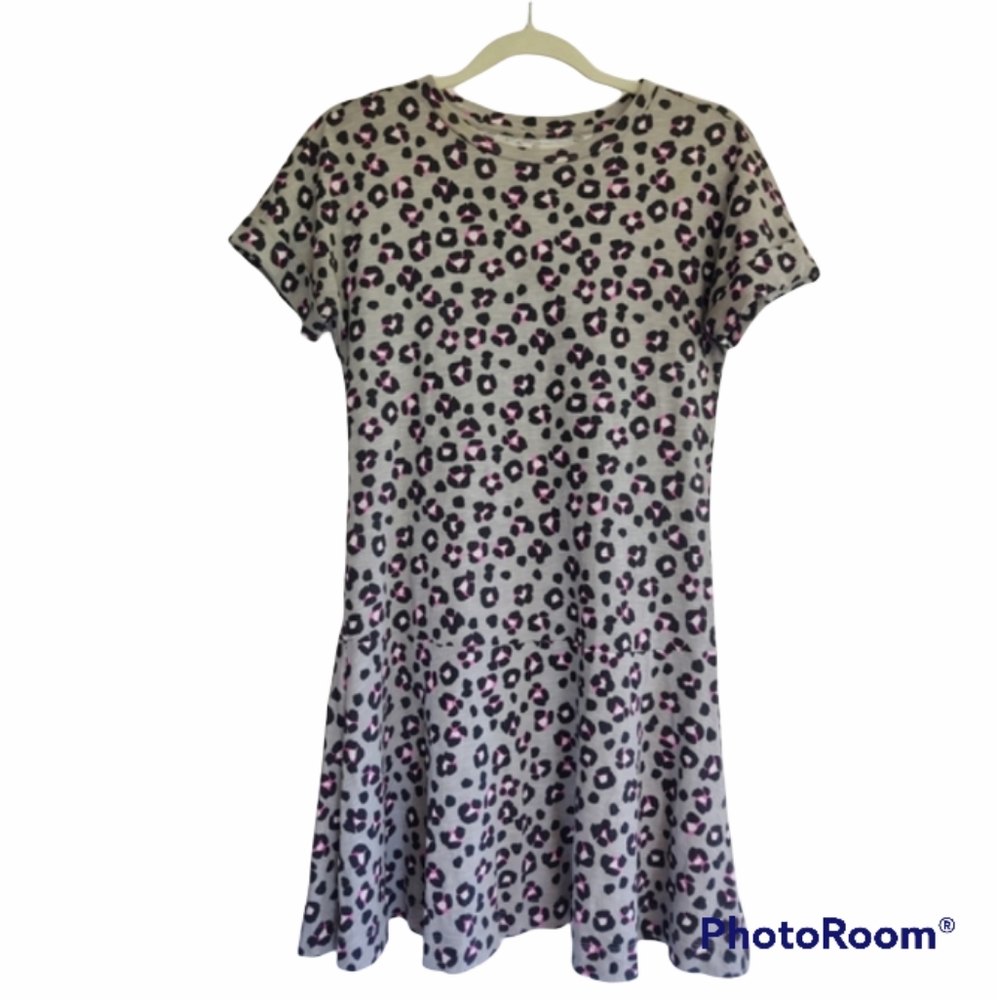 Kate Spade Cyber Cheetah Drop Waist Dress Cotton Size XS